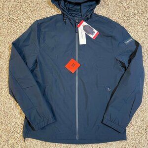 Calvin Klein Men’s Lightweight Windbreakers Hooded Jacket Navy, Size M (New)